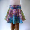 Children's Rainbow Avatar - Skater Skirt, Circle Skirt, Costume Skirt Eras Tour Outfit - Peridot Clothing