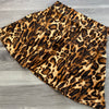 SALE - MEDIUM 17" Length - Leopard Animal Print A-line Skirt w/Pockets - Peridot Clothing