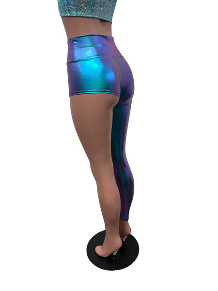 LOHEN⭐︎LOOP TACK PANTS 超美品⭐︎ Holographic Oil Slick One-Leg Leggings Pants– Peridot Clothing