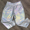 SALE - MEDIUM - FLAWED - Men's Holographic Opal Joggers w/ Pockets - Peridot Clothing