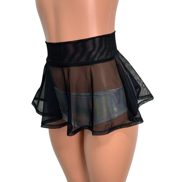 Black skater outlet skirt short