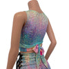 Crop Wrap Top - Rainbow Avatar - Choose Sleeve Length - Peridot Clothing