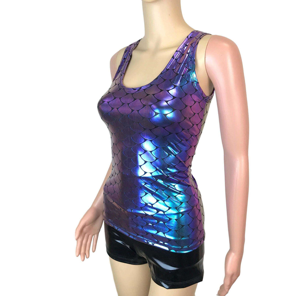 Full Length Tank Top - Mermaid Holographic - Peridot Clothing