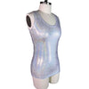Full Length Tank Top - Silver Holographic - Peridot Clothing