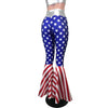 High Waisted Bell Bottom Flares - Stars & Stripes Flag - Peridot Clothing