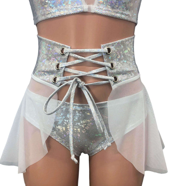 スカート the virgins corset skirt lace-up-corset-skirt---white-
