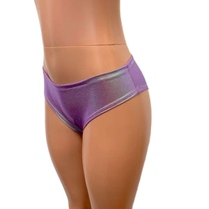 Lilac Iridescent Cheeky Bikini Bottom - Peridot Clothing