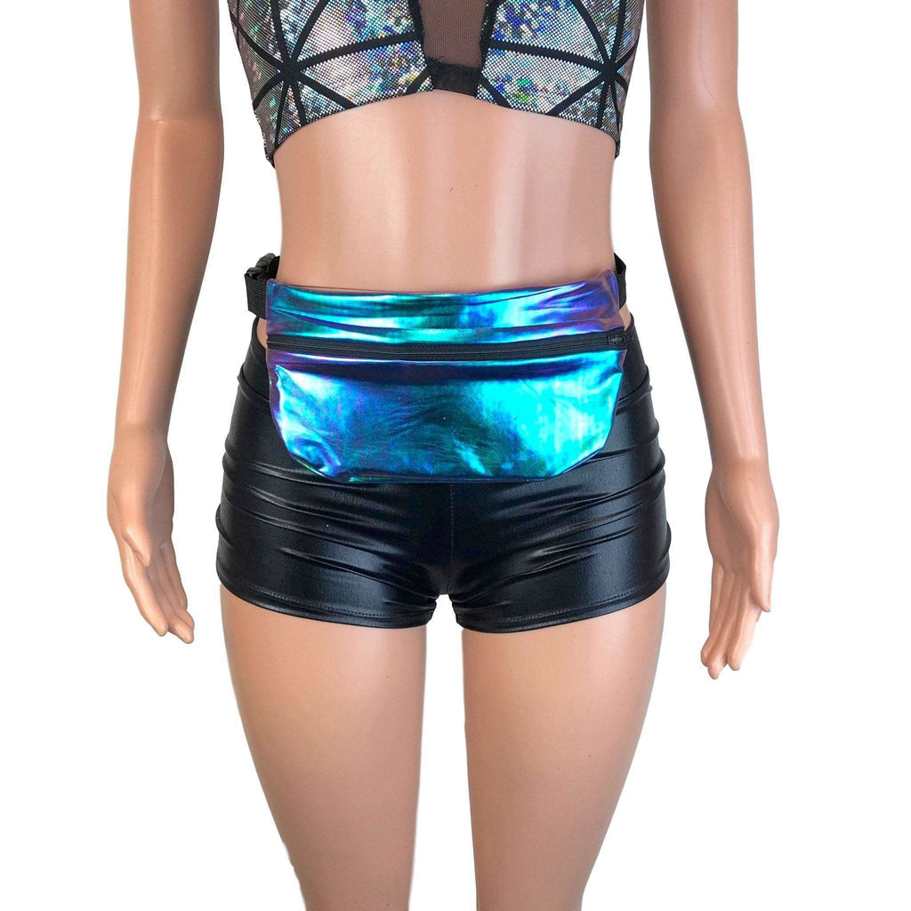 Oil Slick Holographic Fanny Pack - Rave - Festival - Hip Sack - Peridot Clothing