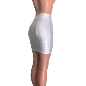 Pencil Skirt - Silver Holographic - Peridot Clothing