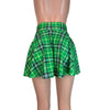 Skater Skirt - Green Plaid - Peridot Clothing