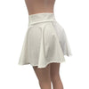 Skater Skirt - White Mandala Embossed - Peridot Clothing