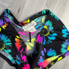 SALE - SMALL High Waist Scrunch Bikini Hot Pants - Electric Daisy Neon