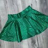 SALE - MEDIUM 13" Skater Skirt - Green Mermaid Scales