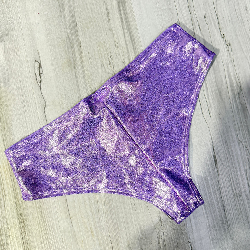 SALE - Lilac metallic Cheeky Bikini Bottom - Peridot Clothing