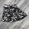 SALE - SMALL Black/Gray Camo Skater Skirt