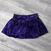 SALE - XL 14" Skater Skirt - Purple Crushed Velvet