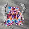 SALE - SMALL Tie Dye Blitz High-Waisted Ruched Leggings Pants