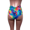 SALE - Rainbow Geo High Waisted Scrunch Bikini Hot Pants