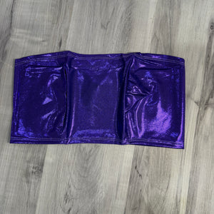 SALE - XL - Tube Top Bandeau - Purple Mystique Metallic