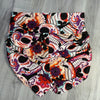 SALE - High Waisted Ruched Booty Shorts - Groovy Skulls