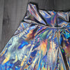 SALE - 2X - Opal Holographic A-line Skirt w/Optional Pockets - Peridot Clothing
