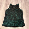 SALE - XLarge Tank Top in Hunter Green Crushed Velvet