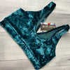 Copy of SALE - SMALL - Teal Crushed Velvet Bralette - Peridot Clothing