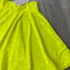 SALE - Skater Skirt - Neon Yellow Crushed Velvet - Peridot Clothing