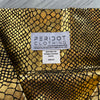 SALE - MEDIUM - High Waisted Ruched Booty Shorts - Gold Snakeskin Metallic - Peridot Clothing