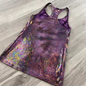 SALE - SMALL - Purple Oil Spill Holographic Racerback Tank - Peridot Clothing