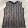 SALE - LARGE Men's Metallic Black Snakeskin Tank, Muscle Shirt - Peridot Clothing