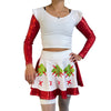 Strawberry Girl Costume – 2-Piece Skater Set (Thigh-Highs Not Included)