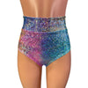 SALE - MEDIUM - Rainbow Avatar Ruched Hot Pants Bikini w/ Waistband - Peridot Clothing