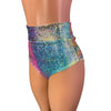 SALE - MEDIUM - Rainbow Avatar Ruched Hot Pants Bikini w/ Waistband - Peridot Clothing