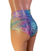 SALE - MEDIUM - Rainbow Avatar Ruched Hot Pants Bikini w/ Waistband - Peridot Clothing
