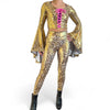 Fierce Feline Costume – Leopard Print Bell Sleeve Top & Legging Set