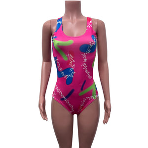 Neon Malibu Bodysuit | Barbie Costume Cosplay Inspiration | Pink Leotard - Peridot Clothing