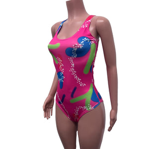 Neon Malibu Bodysuit | Barbie Costume Cosplay Inspiration | Pink Leotard - Peridot Clothing