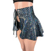 Lace-Up Corset Skirt - Black Mermaid or Dragon Scale