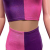 Cheshire Rave Outfit - Pink/Purple Sparkle Festival Set - Peridot Clothing