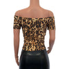 Cold Shoulder Top - Leopard - Peridot Clothing