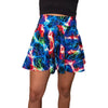 SALE - XL Skater Skirt - Sparkle Cosmic Thunder UV Glow