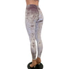 SALE - SMALL ONLY - Dusty Lilac Crushed Velvet High Waisted Leggings Pants - Peridot Clothing