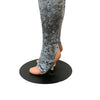 Gray Crushed Velvet Stirrup Leggings - Peridot Clothing