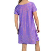 Lavender Holographic Sparkly Tee Dress | Shirtdress in Purple - Peridot Clothing