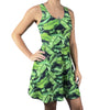 Hawaiian Leaves A-line Mini Dress w/Pockets