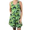 Hawaiian Leaves A-line Mini Dress w/Pockets