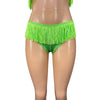 Neon Lime Green Fringe Cheeky Low-Rise Bikini