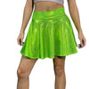 Skater Skirt - Lime Green Holographic Shattered Glass - Peridot Clothing