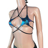 Star Micro String Bikini Top in Oil Slick